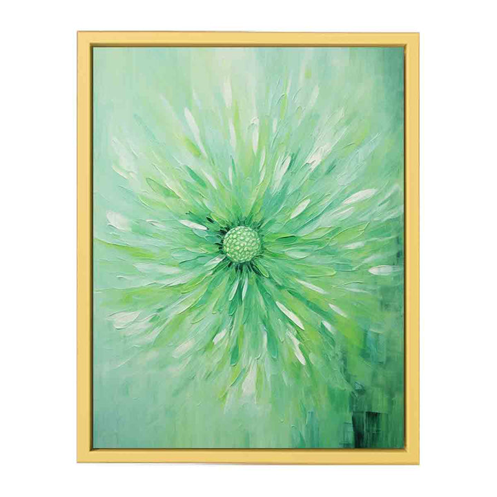 Green Flower Painting