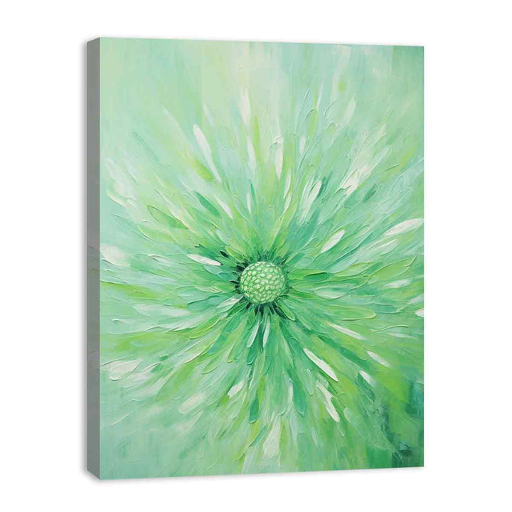 Green Flower Painting