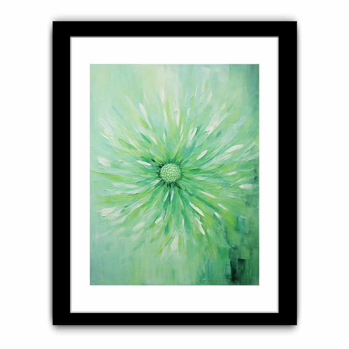 Green Flower Painting