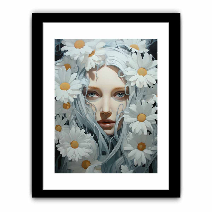 Flower Painting White