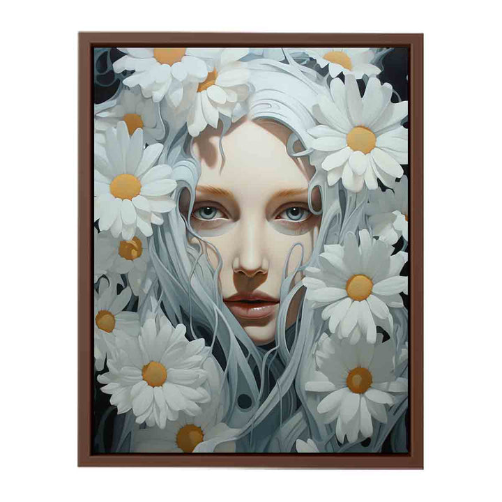 Flower Painting White