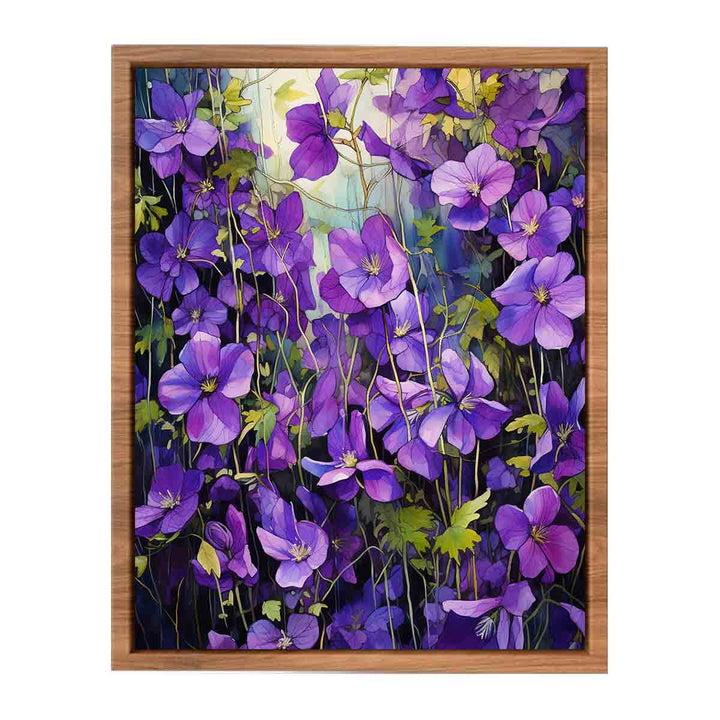 Flower Painting Purple