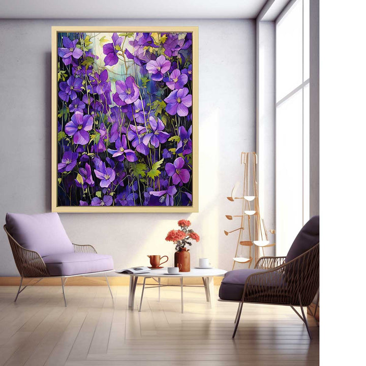 Flower Painting Purple