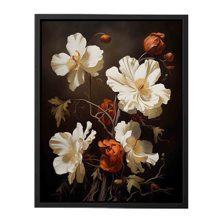 Brown Flower Art Painting  