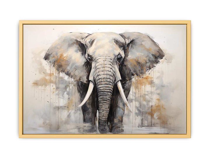 Grey Elephant Art Painting