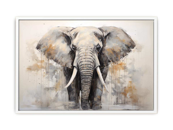 Grey Elephant Art Painting