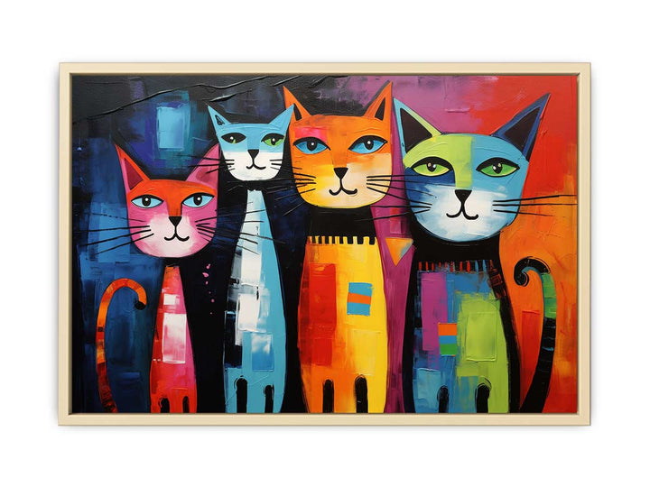 unique Cats Modern Art Painting