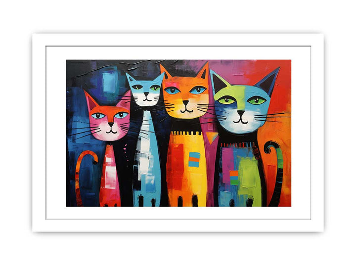 unique Cats Modern Art Painting