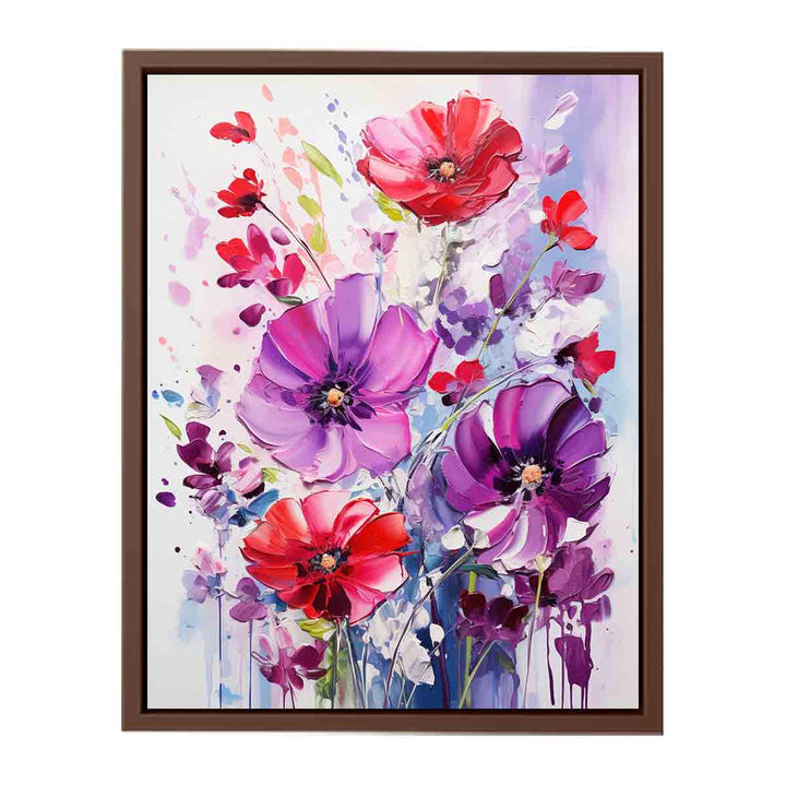 Flowers Paniting On Canvas