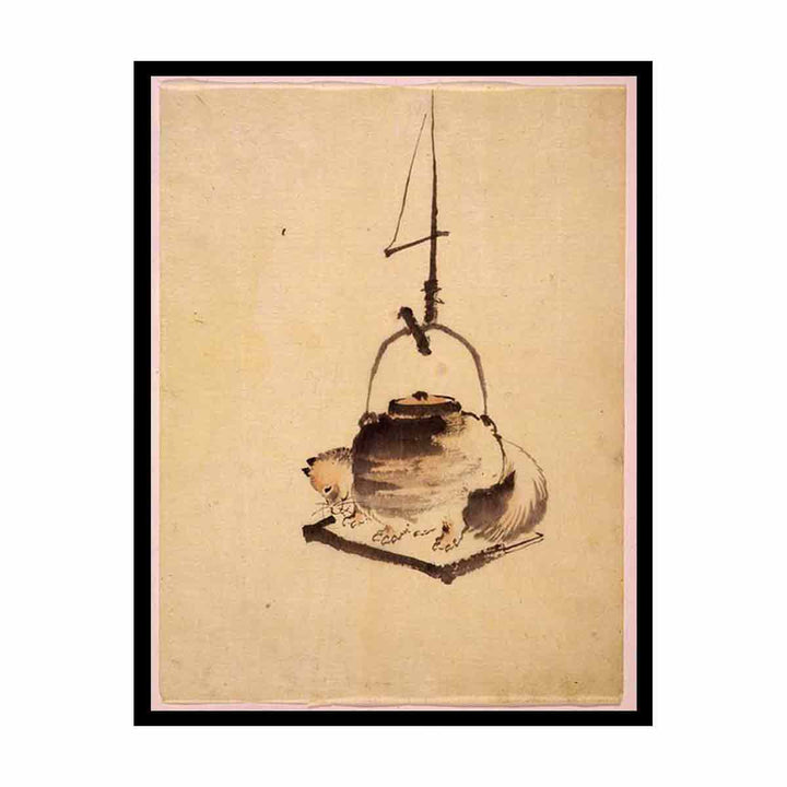 Hokusai tanuki tea kettle