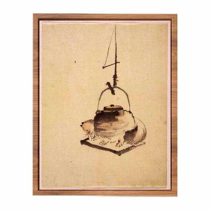 Hokusai tanuki tea kettle