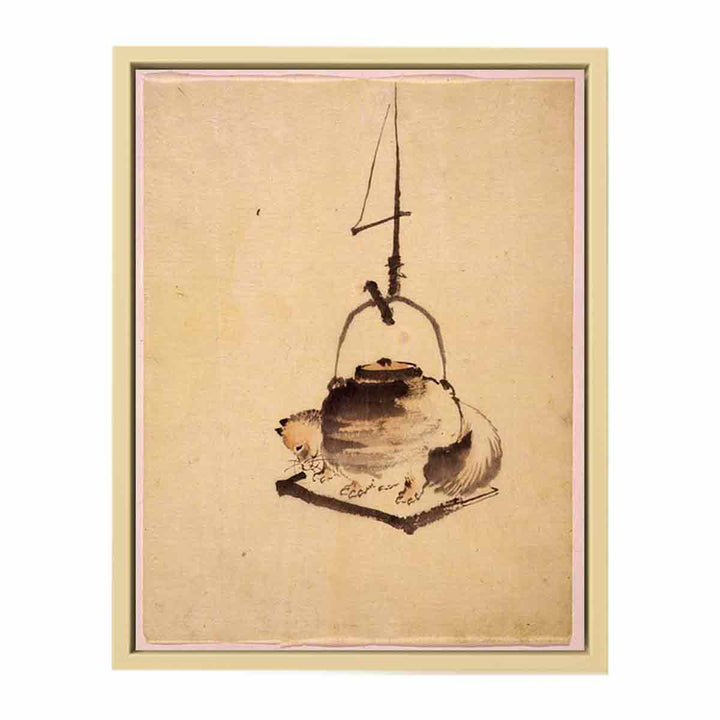 Hokusai tanuki tea kettle