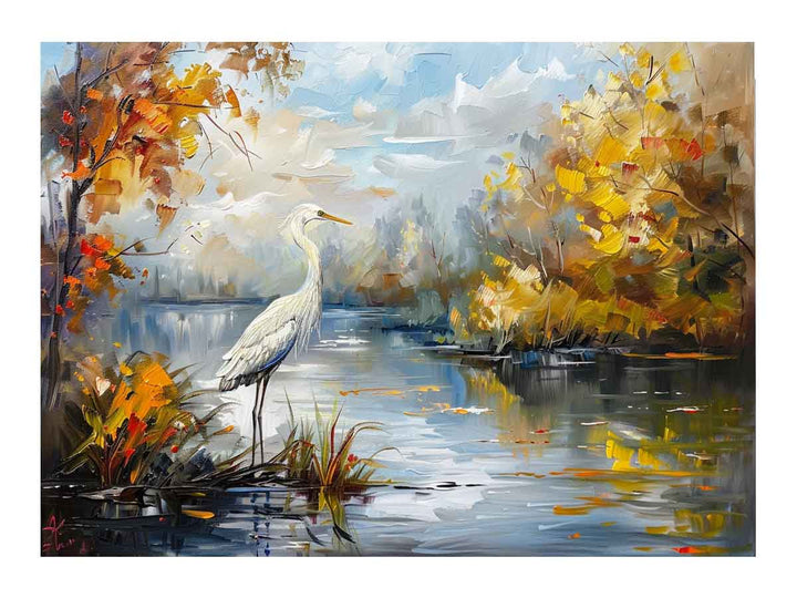 Bird  Landscape  Painting