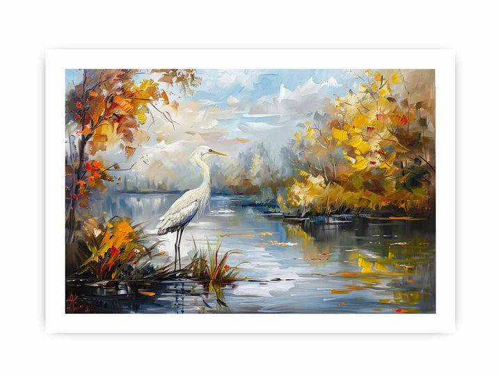 Bird  Landscape  Painting