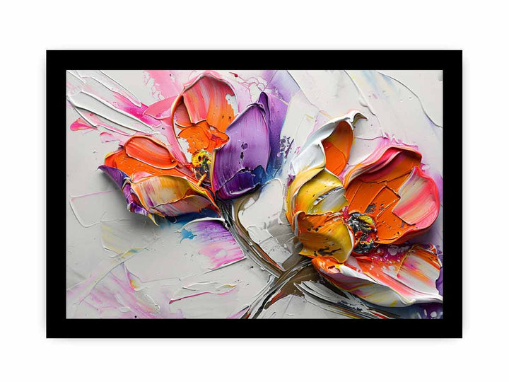 Abstract Flower Buds Painting