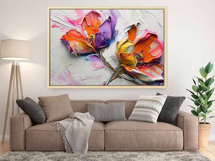 Abstract Flower Buds Painting