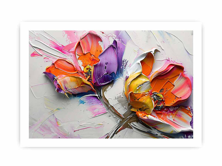 Abstract Flower Buds Painting