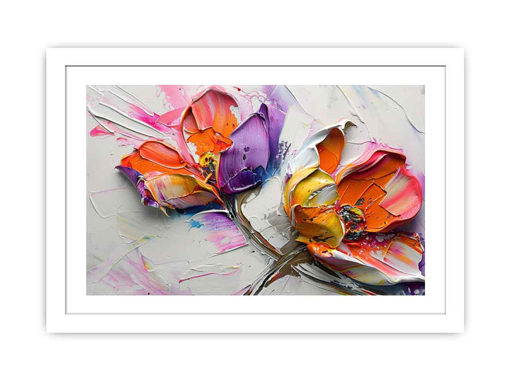 Abstract Flower Buds Painting