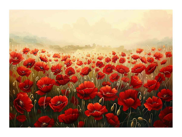 Poppy Field Painting