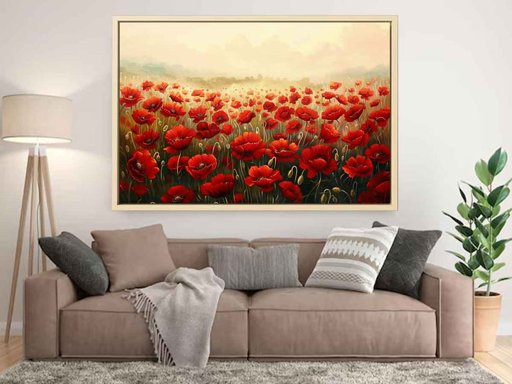 Poppy Field Painting