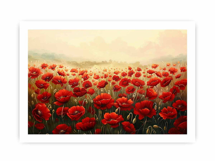 Poppy Field Painting