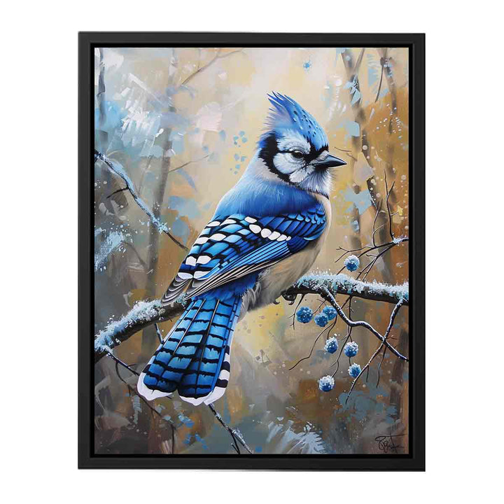 Jay  Blue  Bird Painting