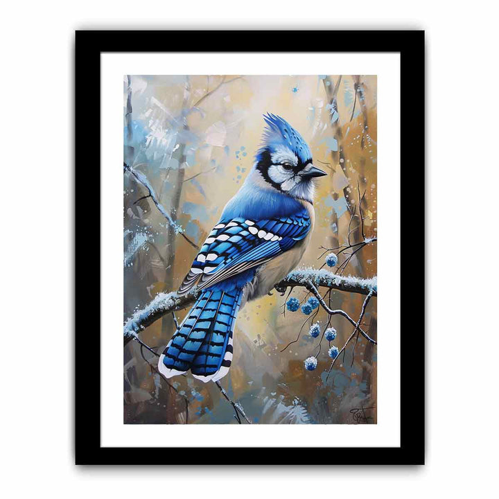 Jay  Blue  Bird Painting