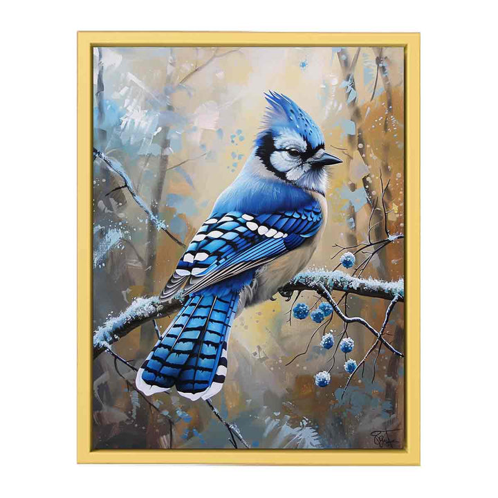 Jay  Blue  Bird Painting