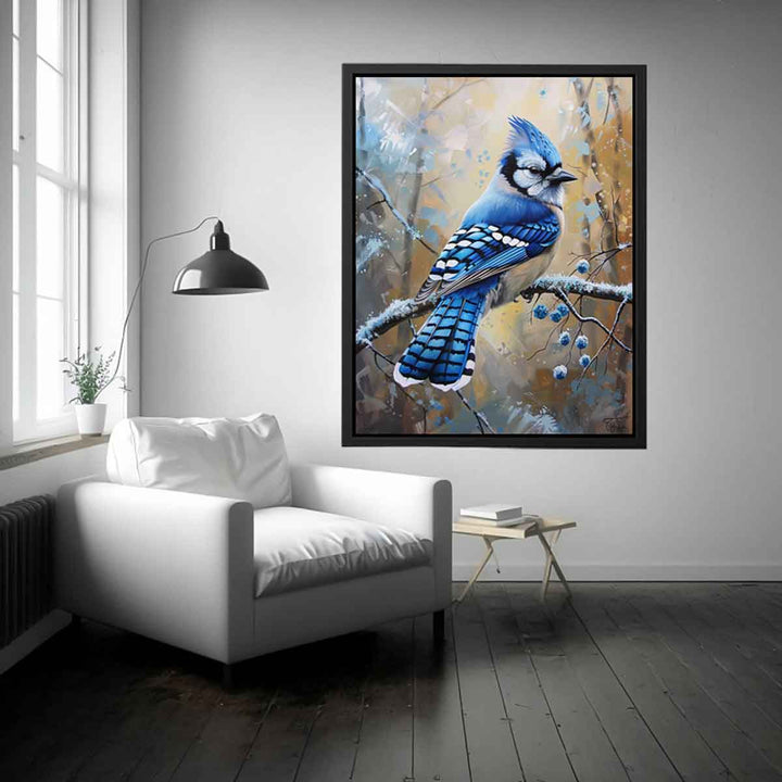 Jay  Blue  Bird Painting