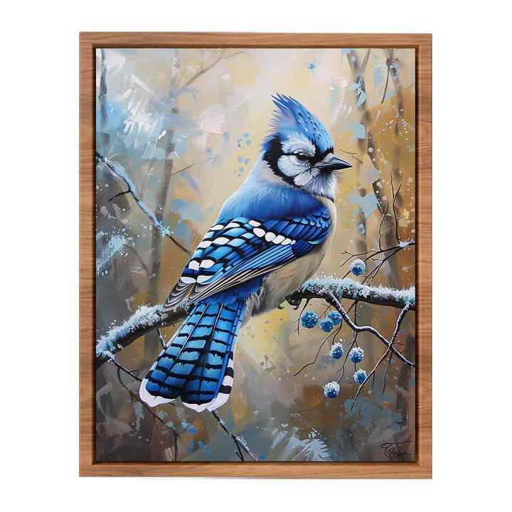 Jay  Blue  Bird Painting