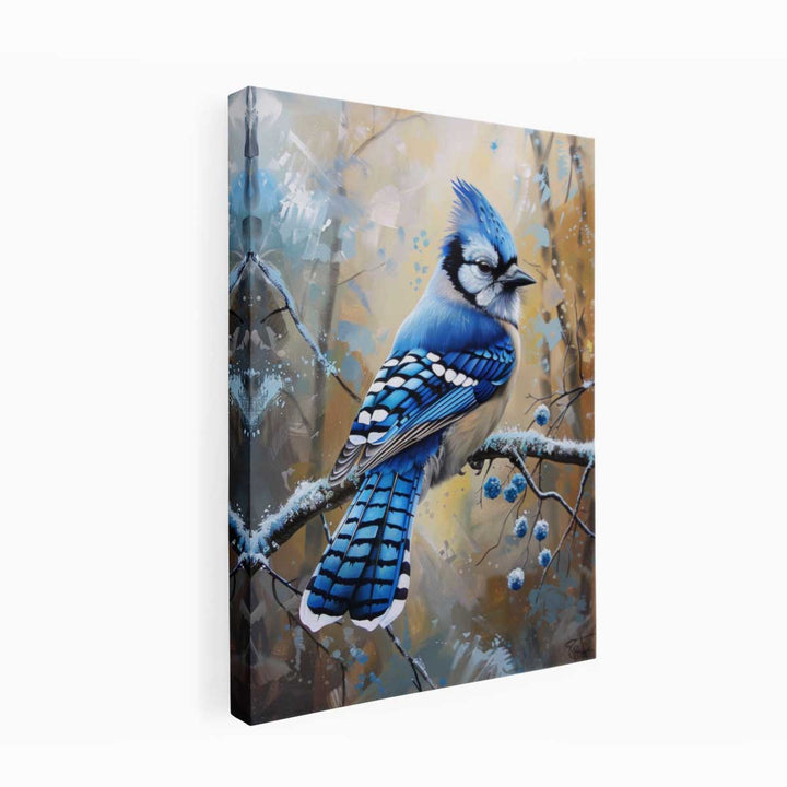 Jay  Blue  Bird Painting