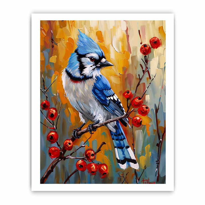 Blue Jay Painting