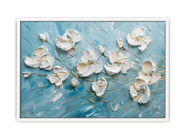 White Flower  Painting