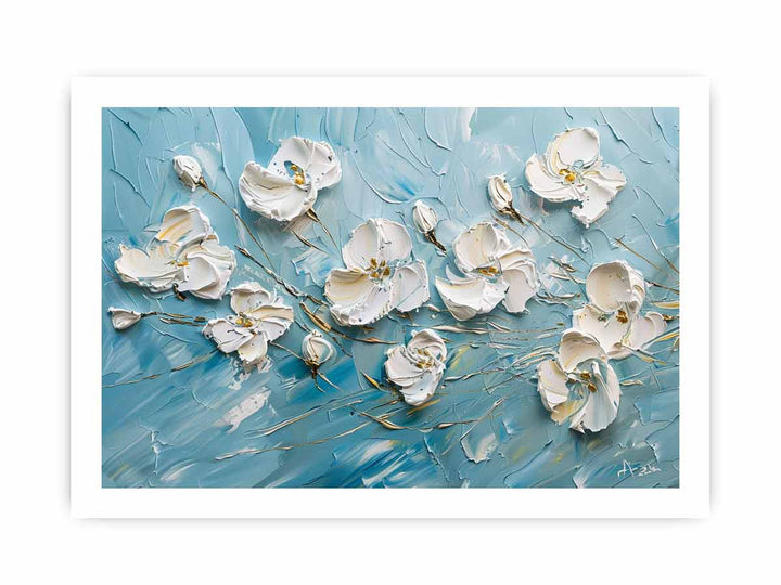 White Flower  Painting