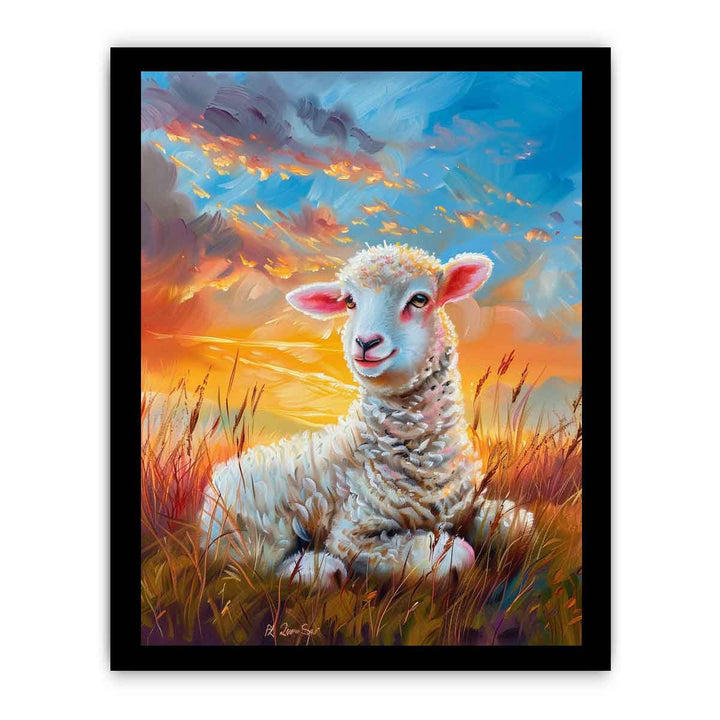 Baby Sheep Painting