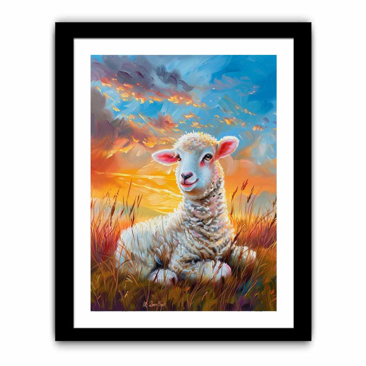 Baby Sheep Painting