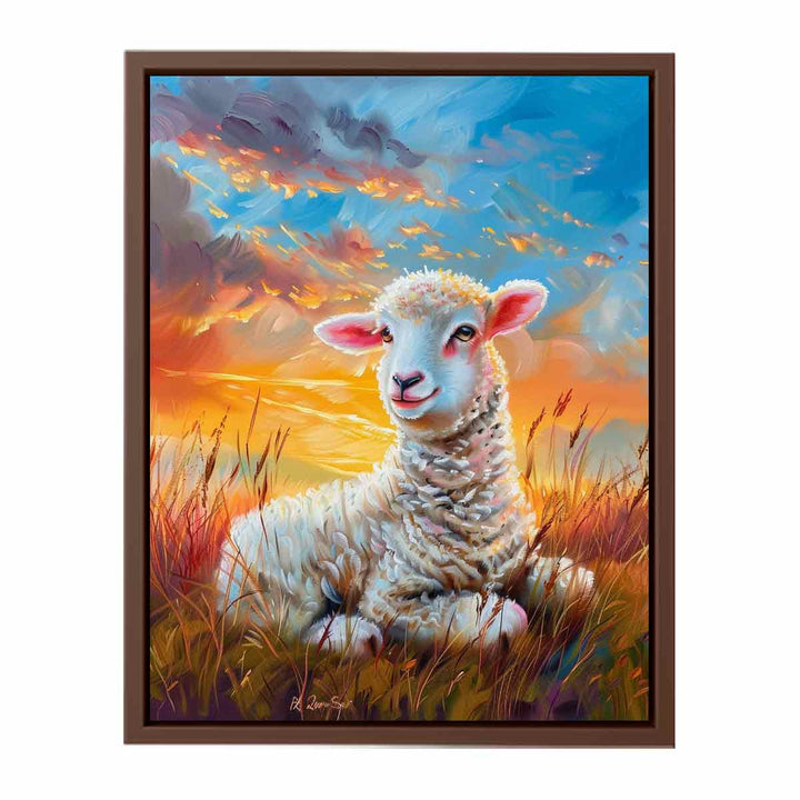 Baby Sheep Painting