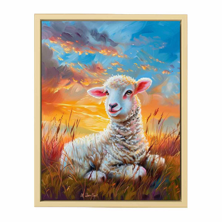 Baby Sheep Painting