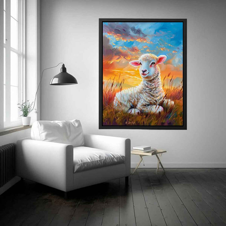 Baby Sheep Painting