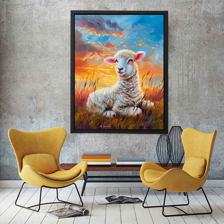 Baby Sheep Painting