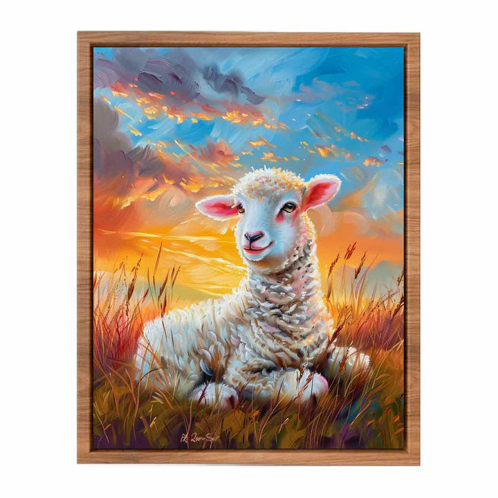 Baby Sheep Painting