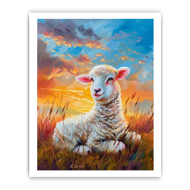 Baby Sheep Painting