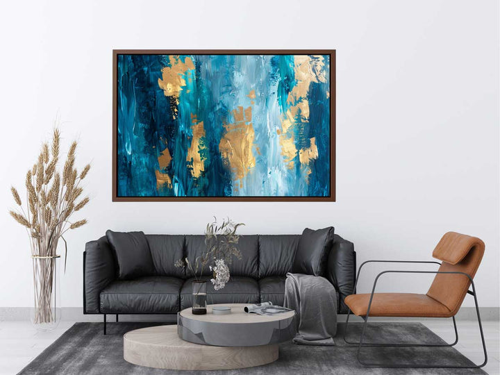 Abstract Gold Luxury Painting