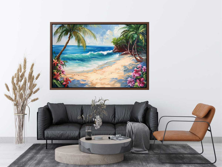 Tropical Beach Painting