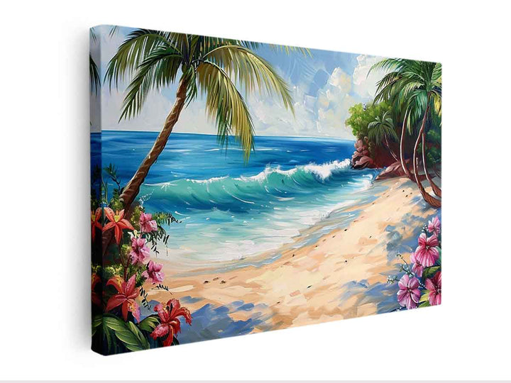 Tropical Beach Painting