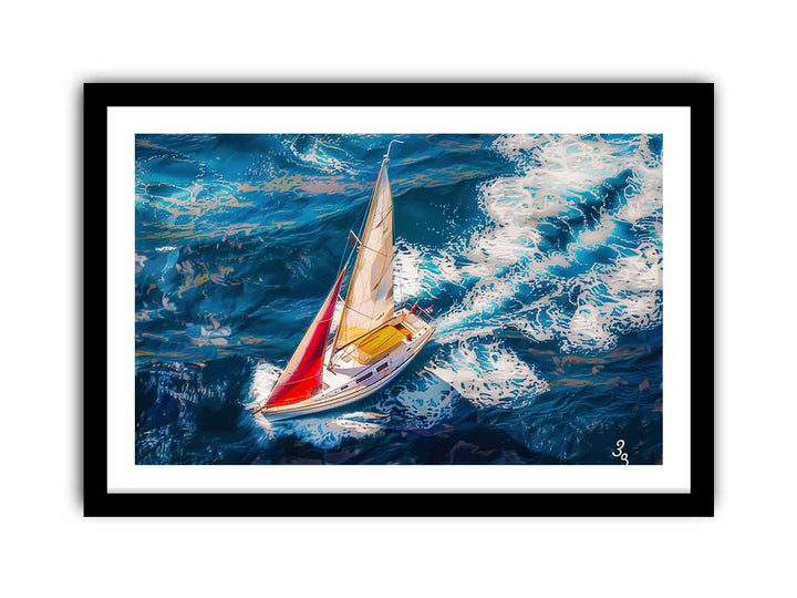 Boat-Sea-Knife-Art-Painting