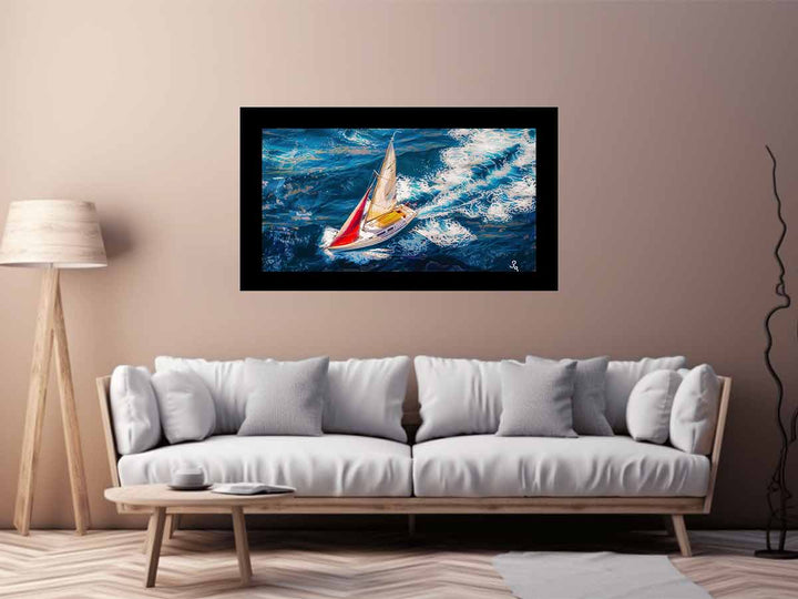 Boat-Sea-Knife-Art-Painting