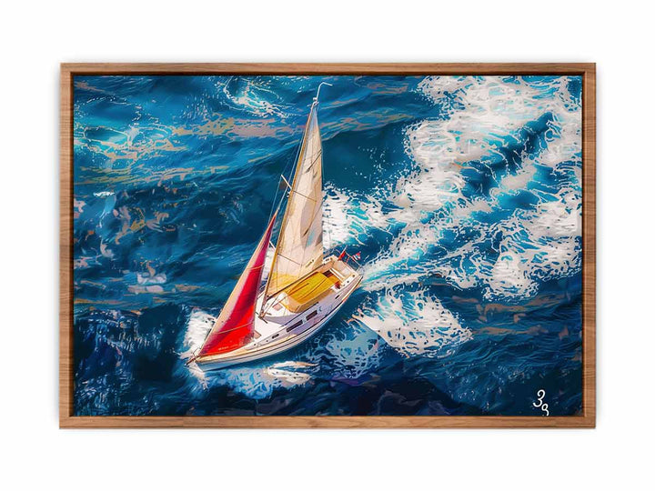 Boat-Sea-Knife-Art-Painting