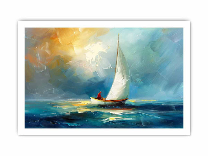 Boat-Knife-Sea-Art-Painting