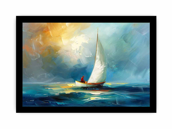 Boat-Knife-Sea-Art-Painting